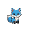 small, cute blu magic fox