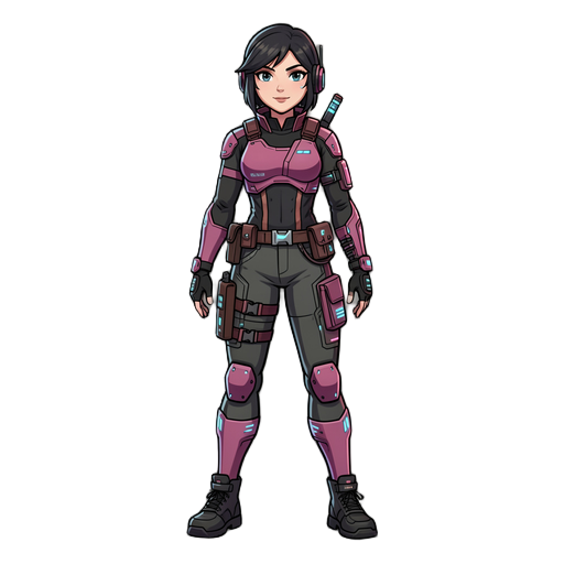 femme style cyberpunk