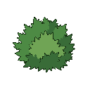 flat 2d bush, solid color style, only 2 green tones, uneven leaf clusters, slightly spiky and irregular edges, natural wild bush look, not circular, not bubbly, asymmetrical silhouette, no gradients, no soft shading, clean vector asset, game-ready, simple