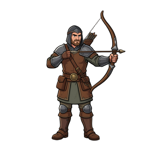 arqueiro para jogo 2d mediaval