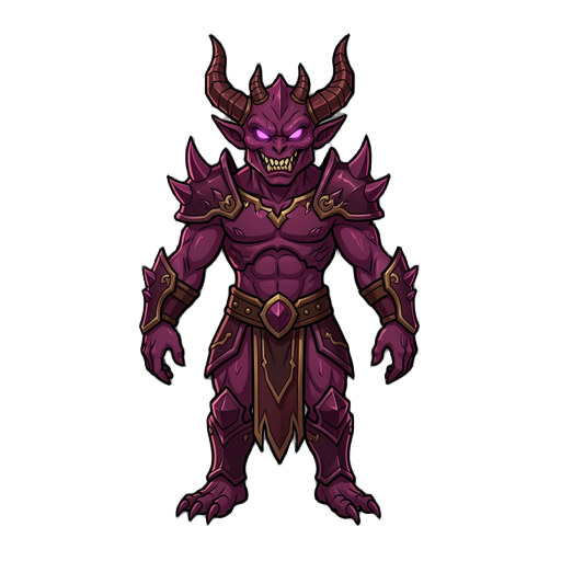 crea un personaje de raza demoniaca 
