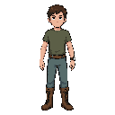 crie todos os sprites corretamente do personagem