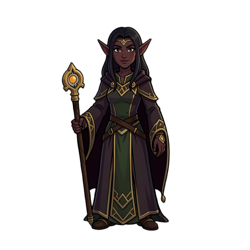dark elf, cleric,dnd,