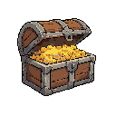 a treasure chest from a fantasy cartoon game 
