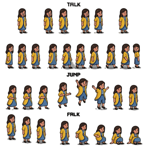 recreate sprites sheet from this image
