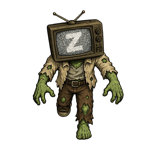 zombie with a tv instead of a head