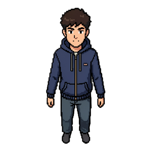 make the person in the photo in pixel