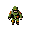 crie uma pixel art de 16x24, inspirado no jogo  bomberman, um traje anti-bombas, vista top-down