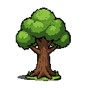 trees pixel realism