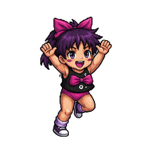task: transform the character inside the provided sprite frame into yuji itadori (sukuna mode) from jujutsu kaisen.  critical constraints (must follow): - keep exact original pose from the input image (no pose change). - keep exact image size and resoluti