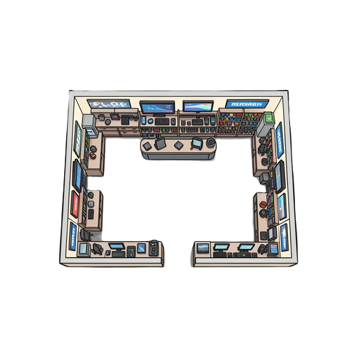 generate floor tech store top down 2d
