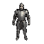 medieval high detailed and realistic male knight with a simple black outline