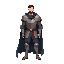 medieval high detailed and realistic male knight with a simple black outline