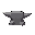 metal anvil front view (2.5d perspective)
