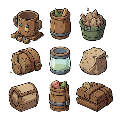need an item set for my game let's work with resource items