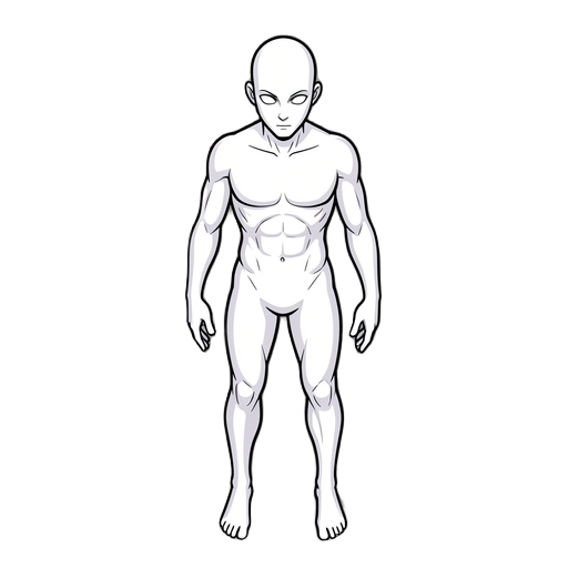 white dummy character 