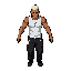 crie um personagem 2d estilo game-ready baseado na imagem de referência enviada.  características físicas:  homem jovem, atlético, corpo definido porém ágil (não exageradamente musculoso) pele morena clara cabelo curto com topo descolorido (loiro/platinad