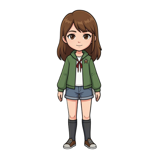 girl hair brown