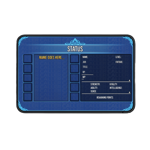 make the alarm ui background just like the windows from the anime solo leveling.