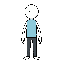 stickman idle side arms down same character simple