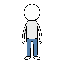 stickman idle side arms down same character simple