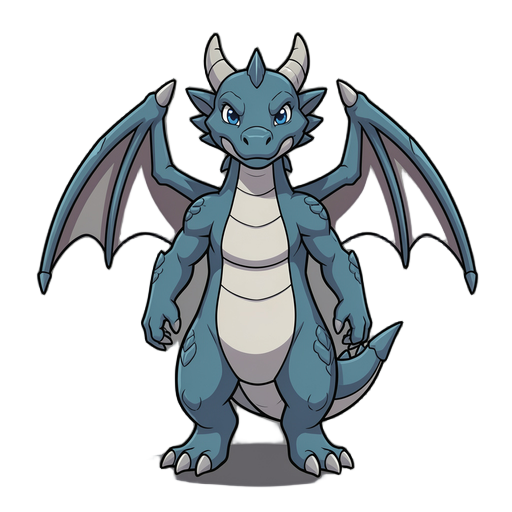 dragon (cool with two legs, 2 wings, 2 hands, no cute but cool)
