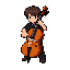 character playing a cello pixel arte
