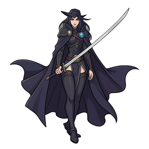 sprite image, tall proportions ,elegant pose 