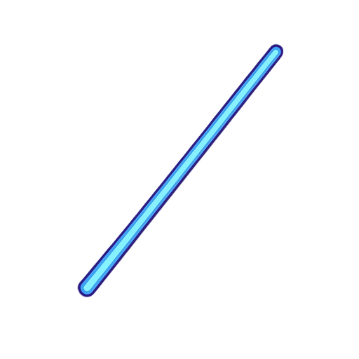flat thin blue laser beam