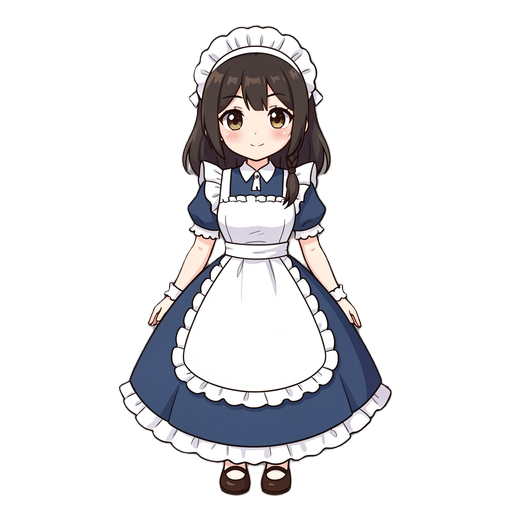 anime maid girl