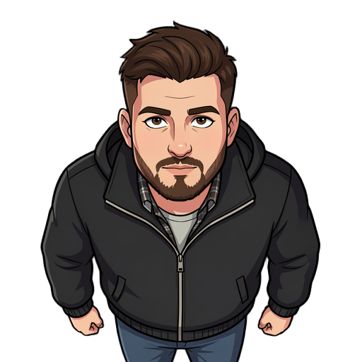 man with black jacket 