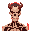 demon skeleton, red aura, human