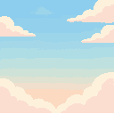 a 2d sky background for a platformer game, designed for parallax. smooth gradient sky with soft clouds, using light and harmonious colors. no ground, trees, or objects. clean and stylized, seamless horizontally for infinite scrolling, high resolution, sui