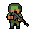 a soldier firing his weapon
