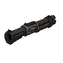 fps shotgun, doom style, first-person view, weapon facing forward toward the enemy, slight horizontal angle showing one side of the weapon, centered perspective, subtle 3/4 view, foreshortening effect