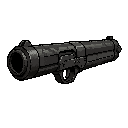 fps shotgun, doom style, first-person view, weapon facing forward toward the enemy, slight horizontal angle showing one side of the weapon, centered perspective, subtle 3/4 view, foreshortening effect, barrel pointing outward, dark gritty metal, worn text
