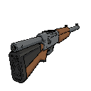 shotgun, quake style, first-person view, weapon facing mostly forward, no hands, slightly rotated about 10 degrees to the left