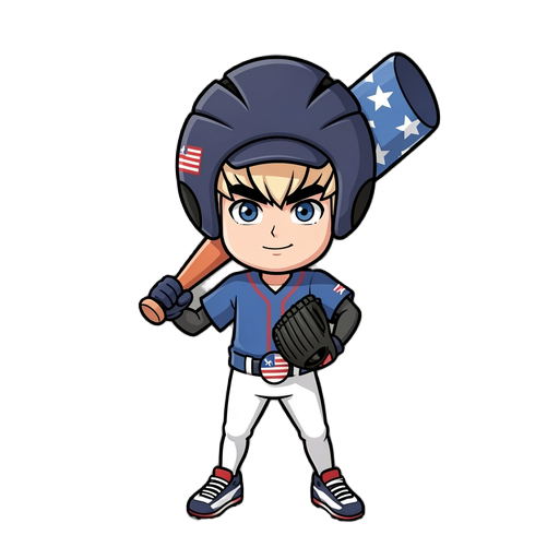 baseball pitcher, full body, view from front, throwing pose, anime style