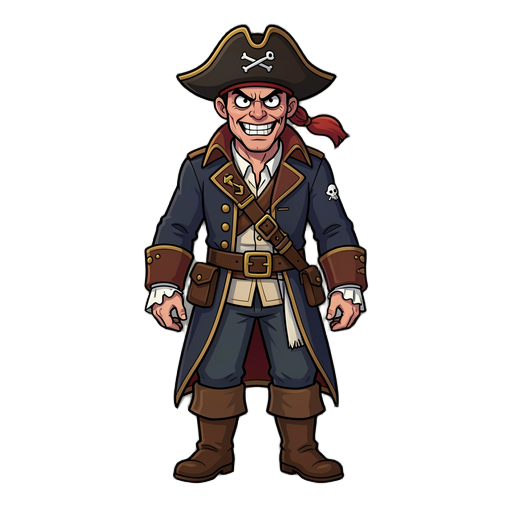  criar um vilão de um pirata 2d
