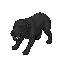 a black alien creature with no eyes, inspired by a strange plant-eating dog. its body is organic and slightly grotesque, with a smooth, dark matte skin. instead of eyes, its face is blank or subtly textured, giving it an eerie and mysterious appearance. i