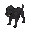 a black alien creature with no eyes, inspired by a strange plant-eating dog. its body is organic and slightly grotesque, with a smooth, dark matte skin. instead of eyes, its face is blank or subtly textured, giving it an eerie and mysterious appearance. i