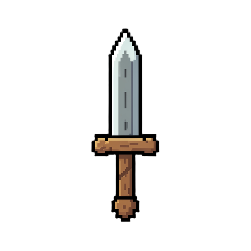 pixel holzschwert