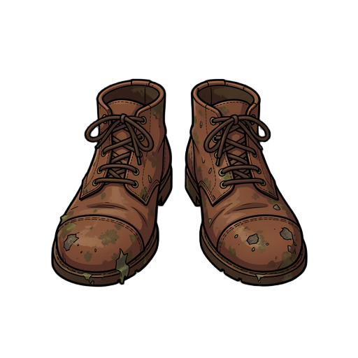lederschuhe in alt und dreckig aus leder