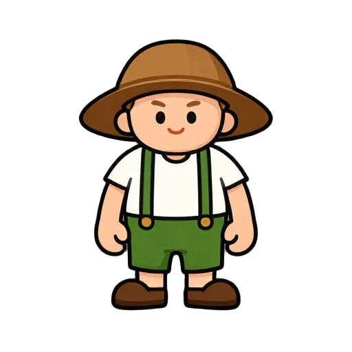 buat karakter ini punya pose untuk farm