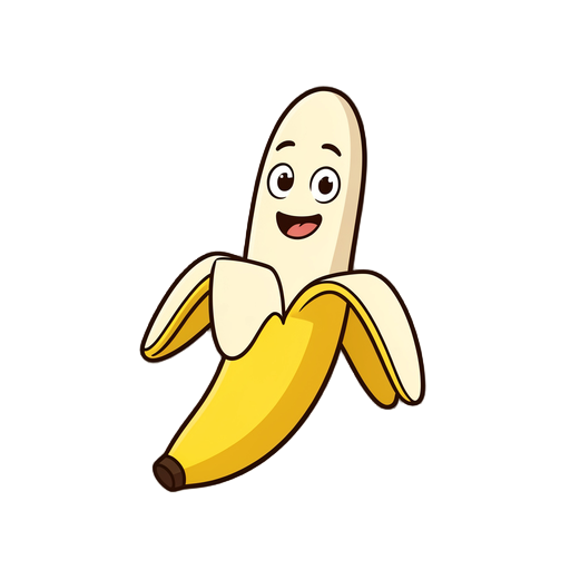 2d character cartoon banan idle