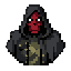 transforme a foto da caveira vermelha para  uma sprite para usar no meu jogo