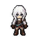 personagem estilo octopath traveler 0 de cabelo branco