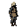 2d side view game character, survivor wearing improvised protective suit, gas mask, winter clothing, idle pose, empty hands, facing right, full body, comic style, centered, transparent background, no shadow, high detail, consistent style