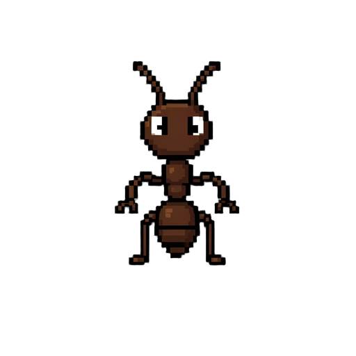 pixel ant 2d waling up to down
