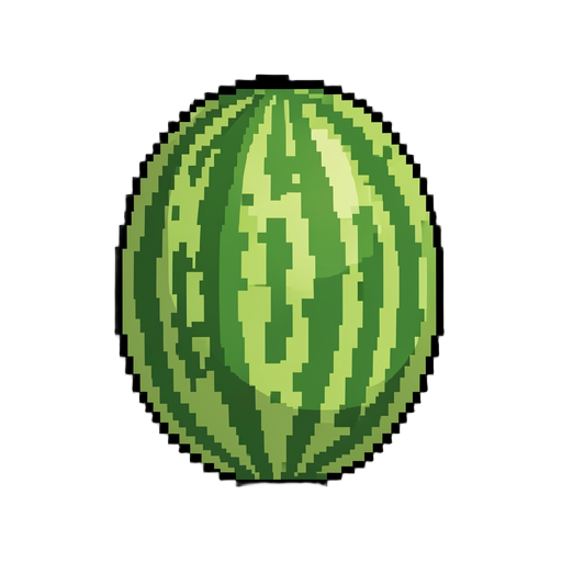 melancia pixelada